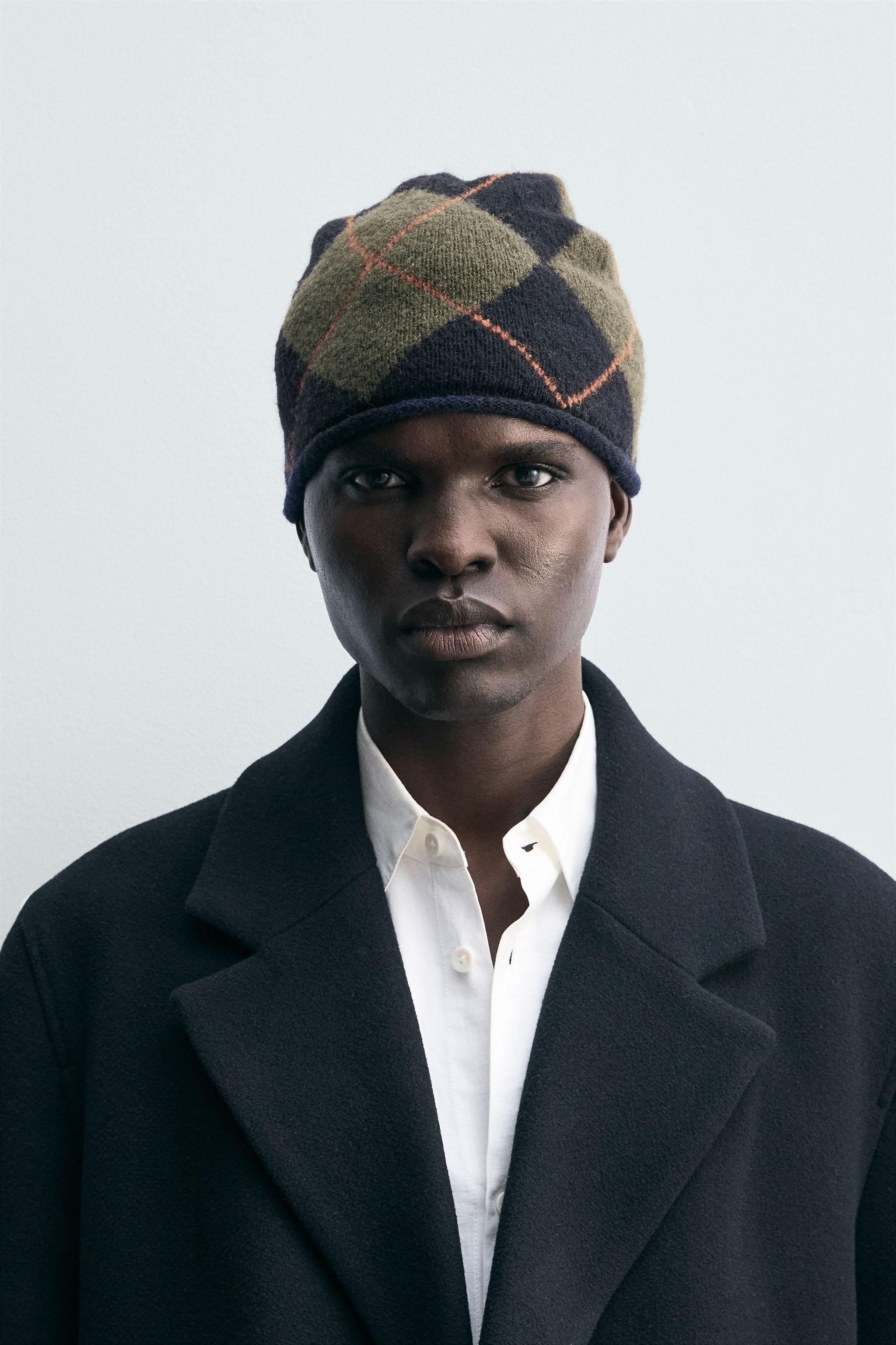 BONNET BEANIE JACQUARD LOSANGES